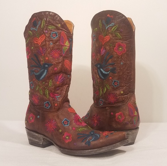 Old Gringo Shoes - 🆕️ OLD GRINGO SNIP TOE BOOTS, FLORAL EMBROIDERY